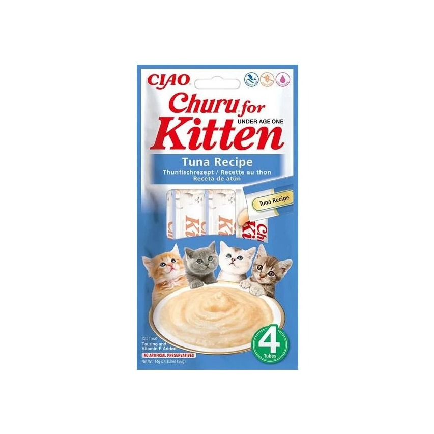Pamlsok Inaba Churu Kitten cat Tuniak 4 tuby 56 g
